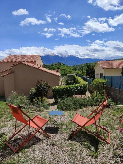 Charmant T2 Moderne Au Calme Avec Jardin Vue Sur Canigou Moltig les Bains Exterior photo